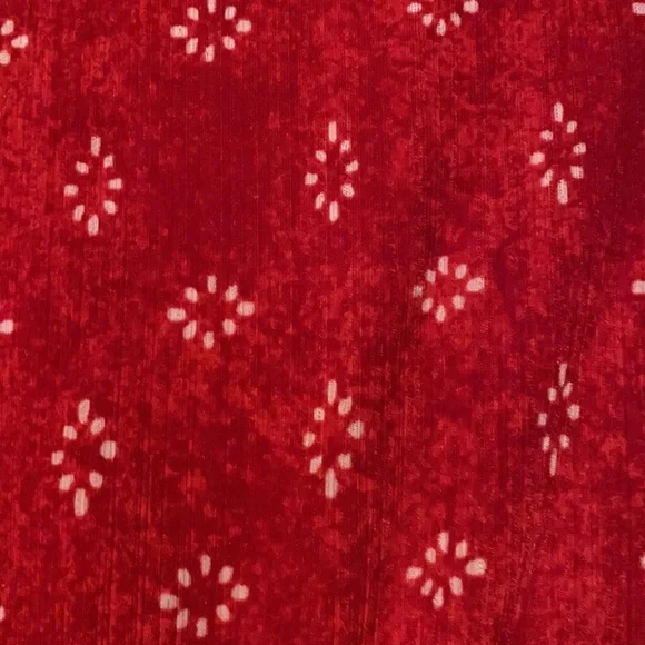 Dana Buchman Sleeveless Sharkbite Dress Red Geo long petite medium flowy women​ - Picture 13 of 16